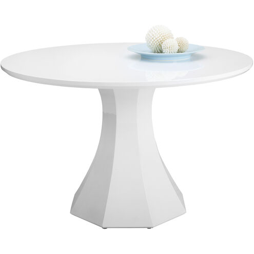 Sanara High Gloss White Dining Table
